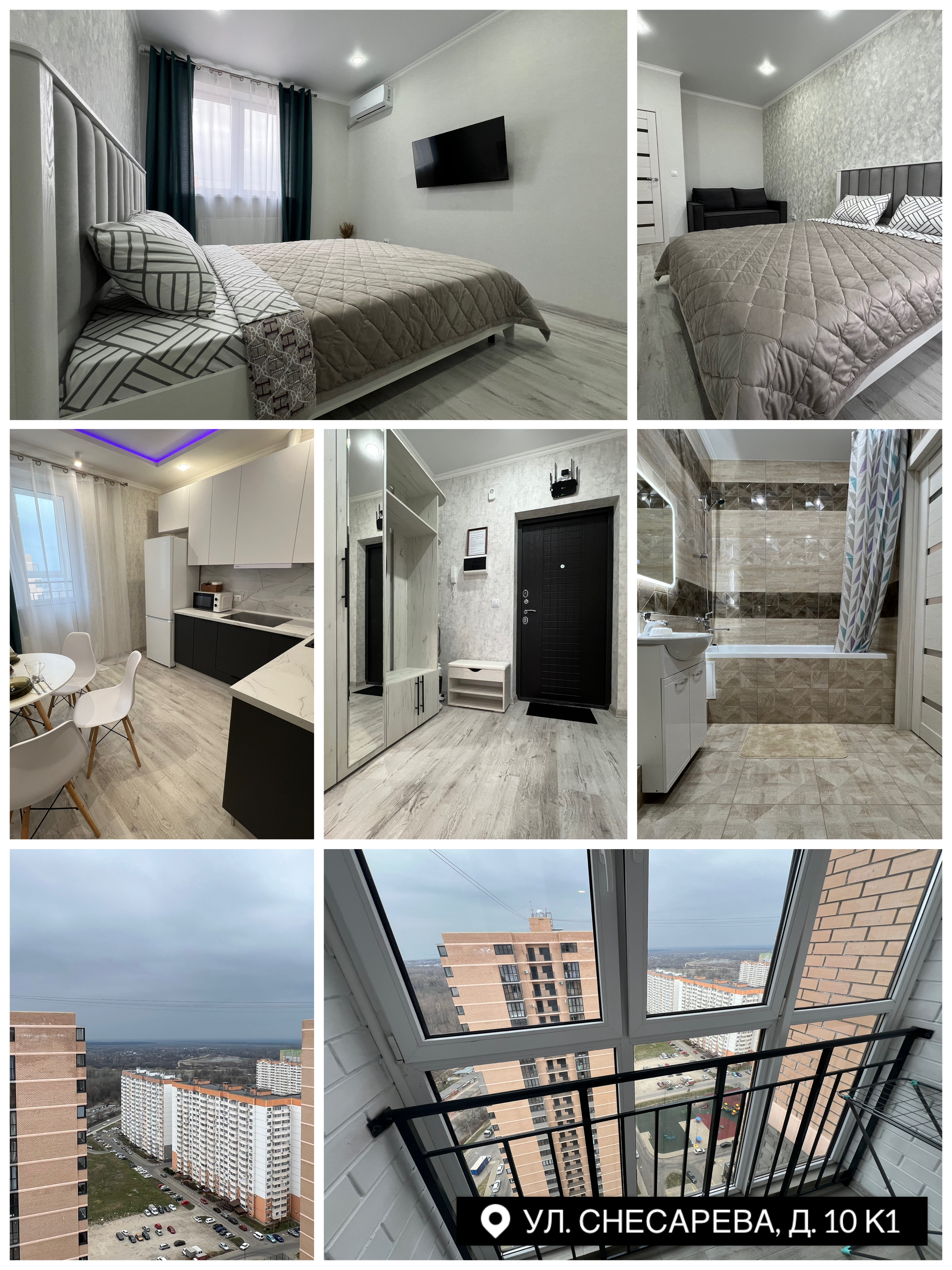 Квартира на Снесарева, 10 корп. 1, 24 этаж